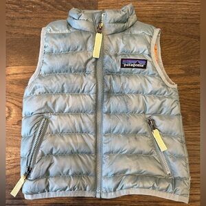 Patagonia Baby Down Vest - Light Blue - Like New - 6-12M